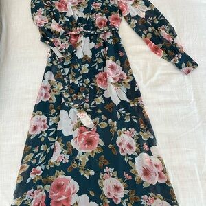 Floral Long Sleeve Dress